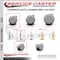 Service Caster 2 Inch MRI Safe Caster, 7/16 Inch Grip Ring Stem SCC-GR02S50-TPR-GRY-716138-MRI - alternate 2